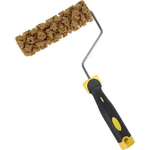 Plastic Texture Decorative Roller, Wall Art Pattern Paint Roller, Home Improvement DIY Embossing Tool, Fast Even Painting, Clear Pattern Printing, Easy-to-Use Indoor Wall Decor Supply