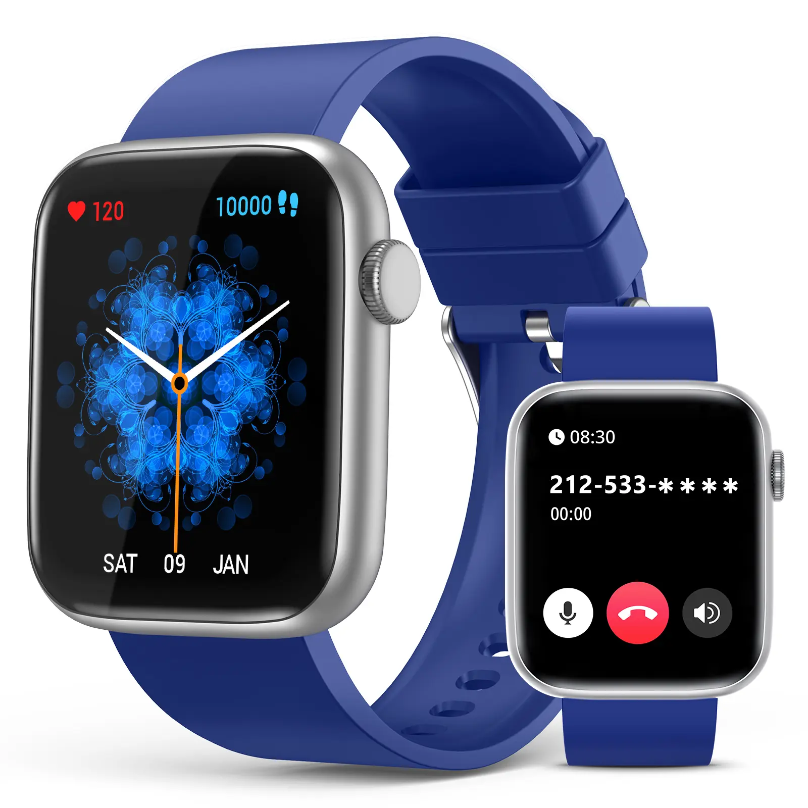 EarlySincere Smart Watches for Men Women(Answer/Make Call), 1.83'' HD Full Touch Screen Fitness Tracker, IP67 Waterproof Smartwatch with Heart Rate, Blood Oxygen for Android and iPhone