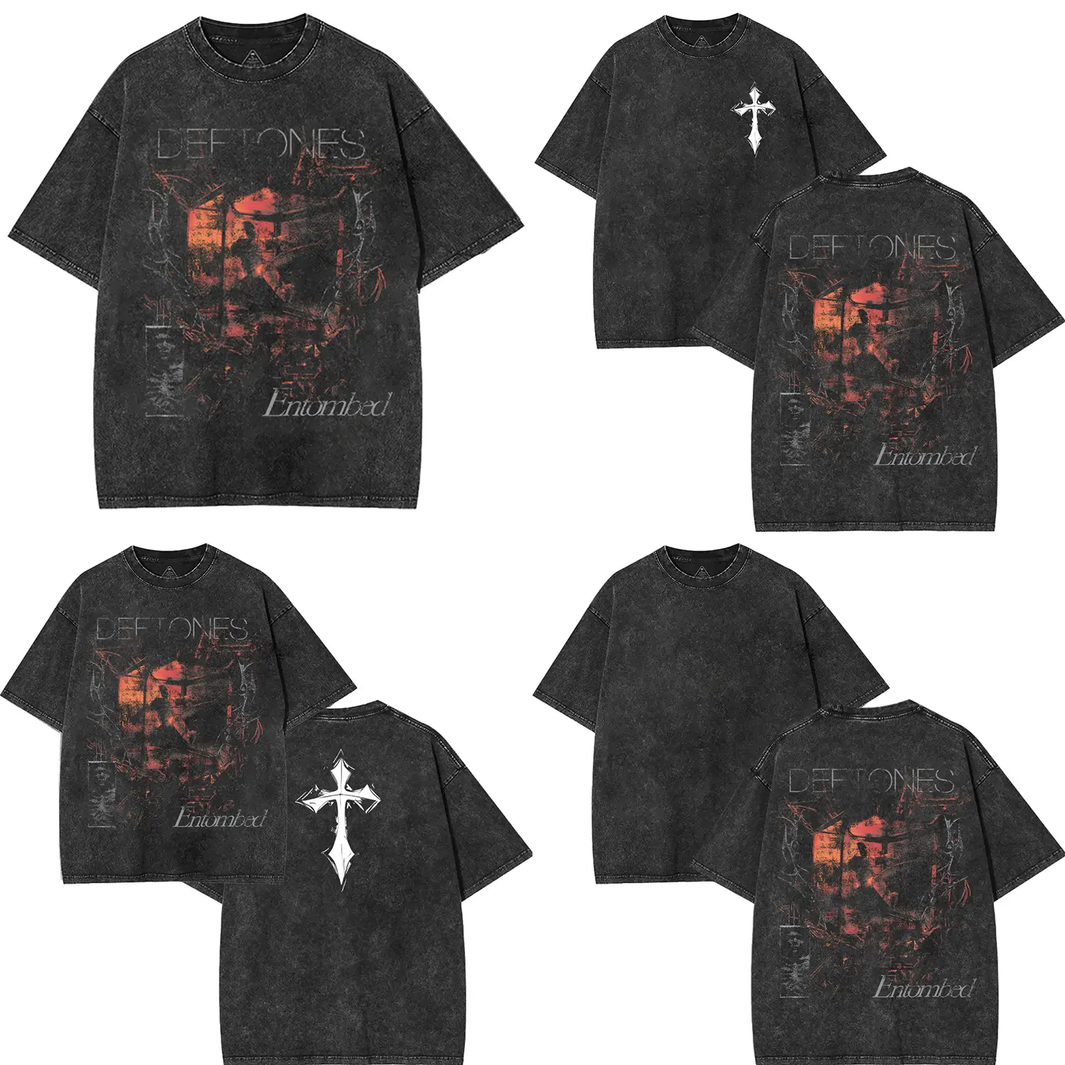 [COLLECTION] Retro Limited Deftones Entombed Heavy Metal Shirt, Unisex Oversized...