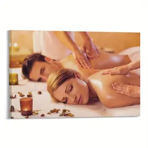 Spa and Body Massage Wall Art Beauty Salon Poster Canvas Wall Art Poster Room Aesthetic and Decorative Poster Bedroom Living Room Office Decoration