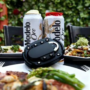 QJL universal can opener, suitable for draft beer and canned beverages, compact and portable, The opened can can be used as a flower pot or an ashtray, easy to clean, an essential kitchen accessory. Metal Stainless Steel Suitable for 8-16 ounce cans.