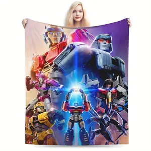 Transformers-themed birthday gifts, holiday gifts for family and friends, creatively designed ultra-soft flannel blankets, warm and comfortable living room blankets, office blankets, sofa throw blankets, all-season travel blankets, multi-purpose gift blan