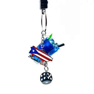 Borikén Breeze - Boricua, Puerto Rican Flag, Mini Dice, Mini Drink, Custom Keychain Gift Accessory