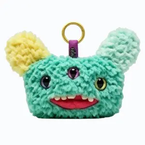 MINISO x Fuggler Plush Coin Purse Keychain – "Lab Escape" Series Quirky-Cute Monster Plush Charm; features an eco-friendly, "ugly-cute" monster design—a fun gift and a playful accessory for your bag