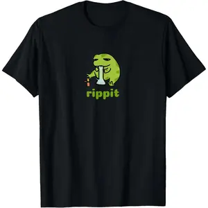 Unisex Rippit Stoner Frog |   Weed, Marijuana Smoker, Cannabis 420 T-Shirt