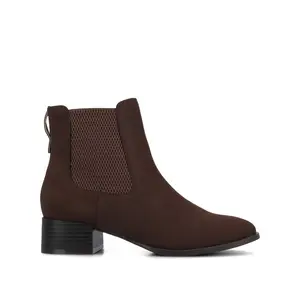 CHAYSE WESTERN PULL ON BOOTIES - Chocolate Nubuck