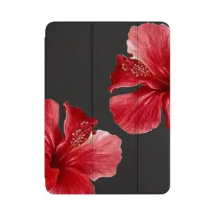 1pc Fox Tail Lily Flip Stand Pen Slot Anti-Fall for iPad Protective Case, Foldable Non-Slip Adjustable Kickstand Flexible Hybrid Protection Case, Suitable for iPad Air4th/Air5th 10. 9in 7/8/9th 10. 2in 5th/6th/Air1/Air2 9th 7in Air3rd 10. 5in Pro 11in 10t