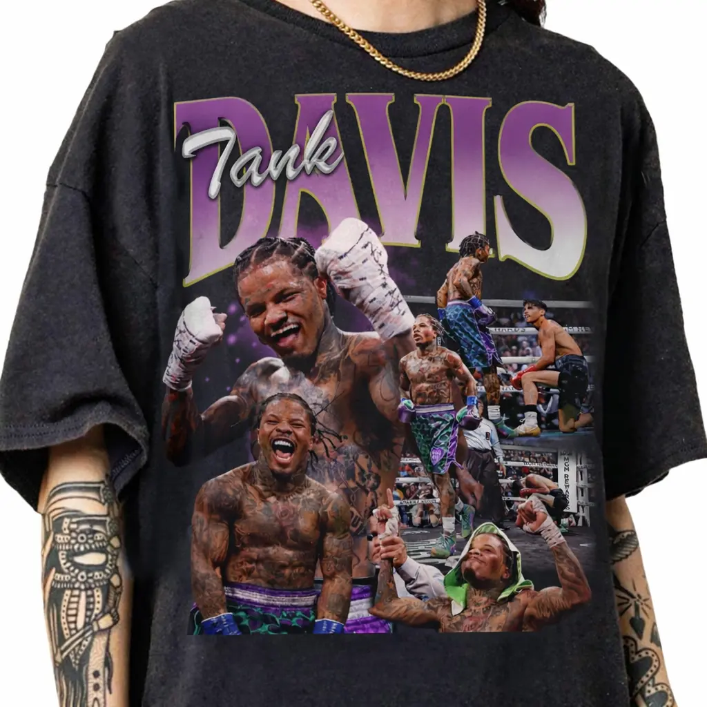 Vintage 90s Graphic Style Gervonta Tank Davis T-shirt Gift For Fan