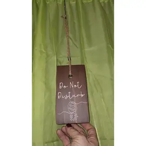 Upcycled Handcrafted Playful Kink Inspired Door Hanger- "Please Disturb/Please DND"