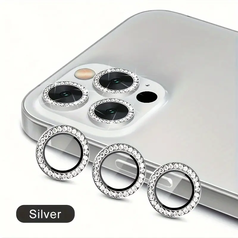 iPhone 13-17 Pro Max Protection Accessory Set - Cellphone Lens Covers, Smartphone Screen Protectors, Shiny Diamond Films, Scratchproof, Durable, Easy Installation, Mobile Phone Accessories, Iphone13