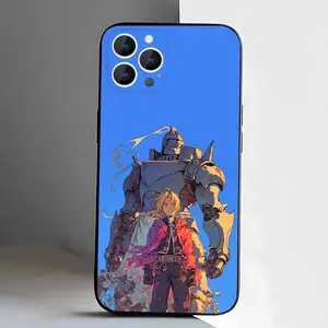 F-Fullmetal A-Alchemist Phone Case For iPhone 17,16,15,14,13,12,11,Pro,XS,Max,XR,Plus,E,SE4,Mini Black Soft Cover