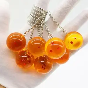 Collectable Dragon Keychain Ball 1-7 Accessory for Bags and Wallets Keyring