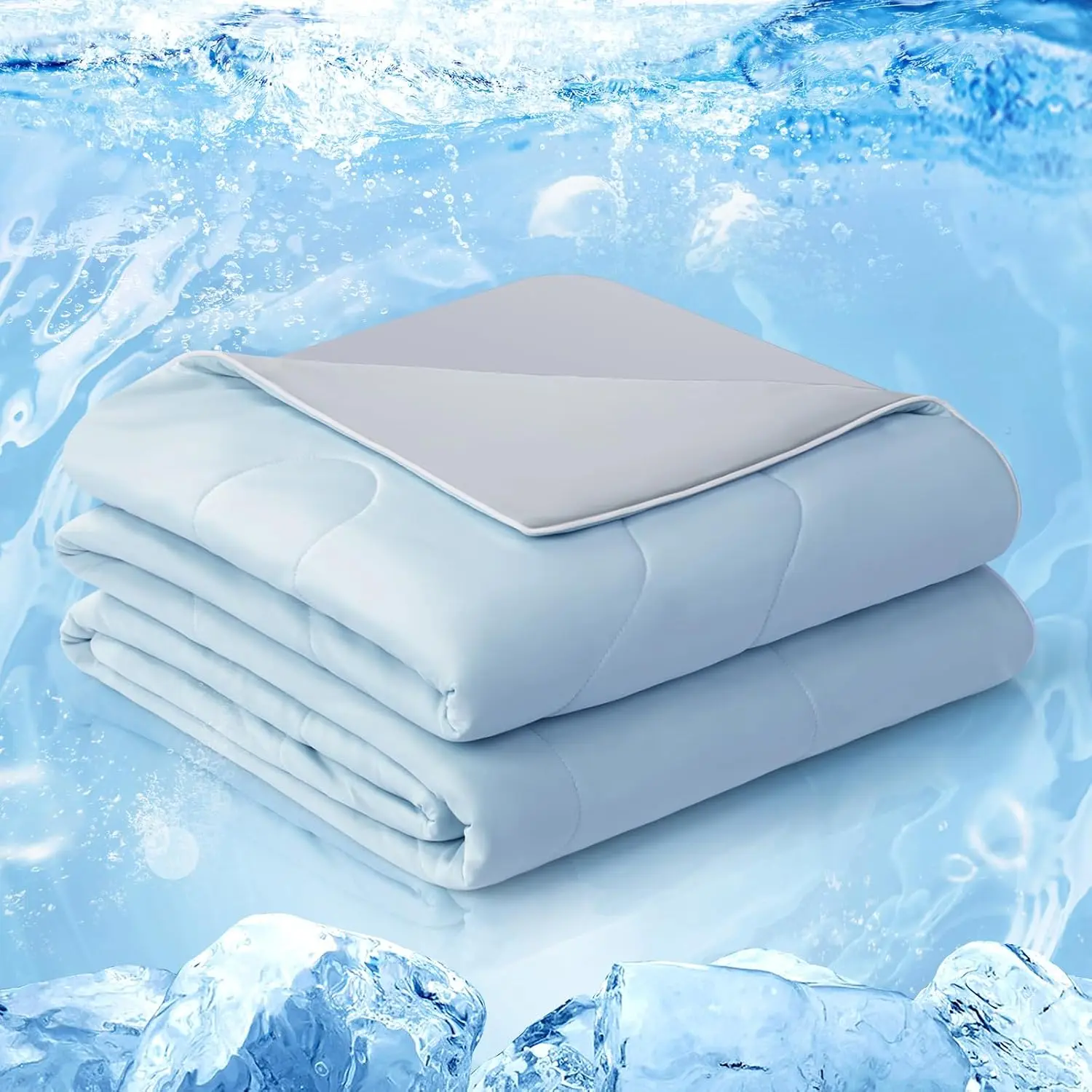 EASELAND 2026 Cloud-CHILL Cooling Blanket - Q-MAX 0.45+ Instant Cool, Eco-Friendly Double-Sided Breathable Heat Dissipation Throw, Compact for Hot Sleepers, Hang Dry Compatible for Bed, Office Chair