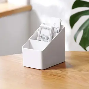 Plastic Desktop Organizer Box, Remote Control Holder & Storage Container, Ideal for Pens, Cards, Phones, Makeup, Office Supplies