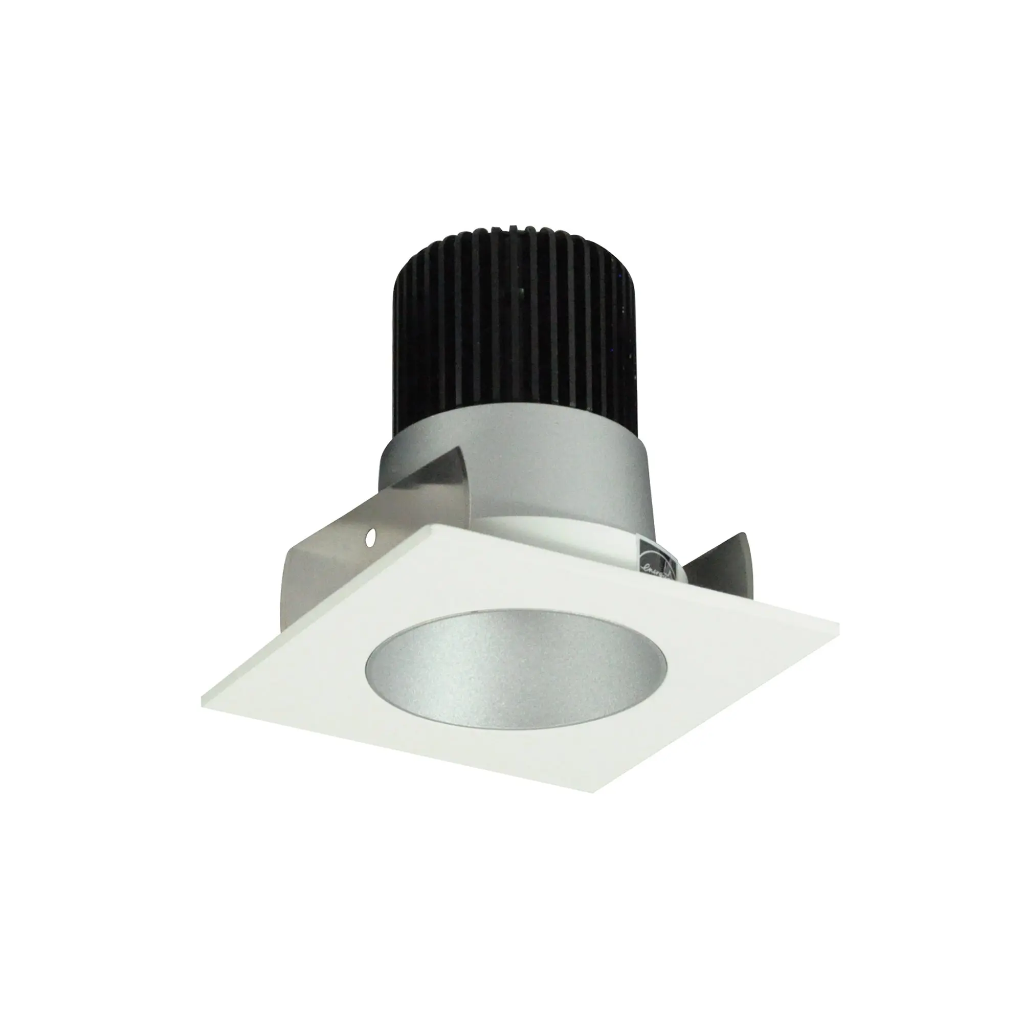 Nora Lighting 2" Iolite LED Square Reflector with Round Aperture, 4000K, Haze Reflector / White Flange, NIOB-2SNDC40XHW/HL