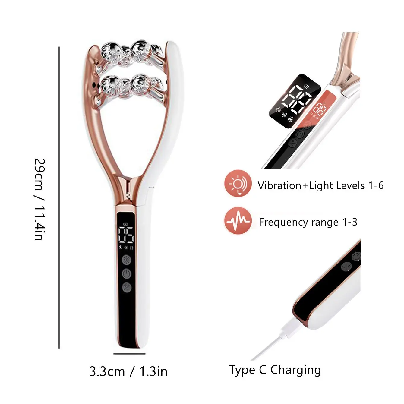 3D Roller Microcurrent Facial Massager, V-Face Roller, Lifting and Shaping Device, Korean Skincare Tool, Facial Beauty Instrument, Facial Beauty Machine, USB-Rechargeable Facial Beauty Massager for Home and Travel, Valentine's Day Gift - 3D Roller Microcurrent Facial Massager, V-Face Roller, Lifting and Shaping Device, Korean Skincare Tool, Facial Beauty Instrument, Facial Beauty Machine, USB-Rechargeable Facial Beauty Massager for Home and Travel, Valentine's Day Gift -