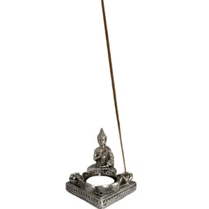 Decor Religious Ornaments - Estatua de Señor Buddha Meditating Incense Holder for Decorative Use