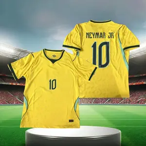 2026 Home Yellow  No. 10 Neymar Short-Sleeve  Jersey