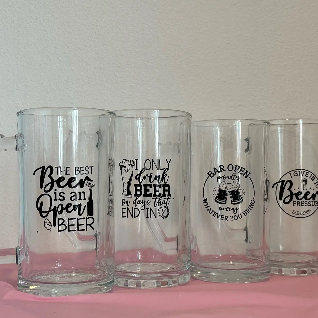 Random Beer Mugs with Funny Sayings - Perfect for Your Next Drink - Drinkware, Cup