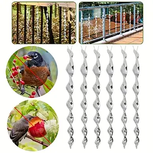 5pcs/10pcs Reflective Rotary Bird Repellent Stick, Bird Repellent Reflective Rod Agricultural Bird Catching Stick Anti-bird Scare Bird Reflective Bird Repellent