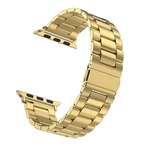 Stainless Steel Smart Watch Band (Band Only), Fashion Minimalistic Watch Band, Wearable Accessories Compatible with Apple Watch Series 9 Ultra 2 8 7 6 5 4 3 2 1 SE Series