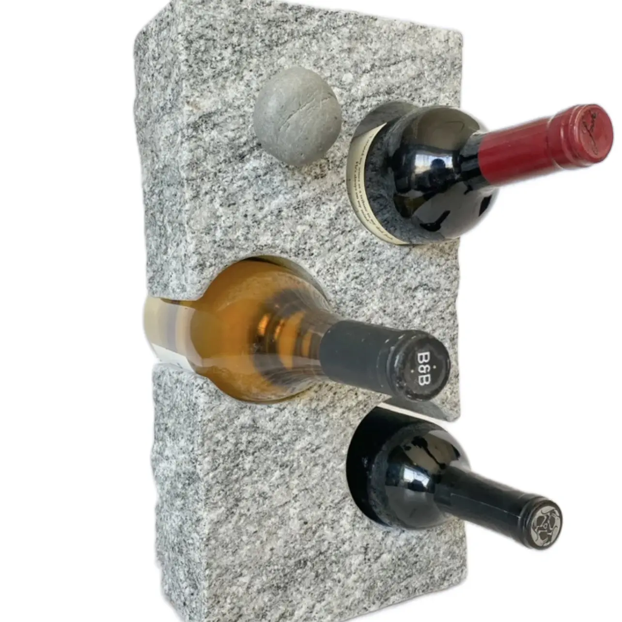 Funky Rock Designs Granite 3 Bottle Wine Rack - TikTok Shop