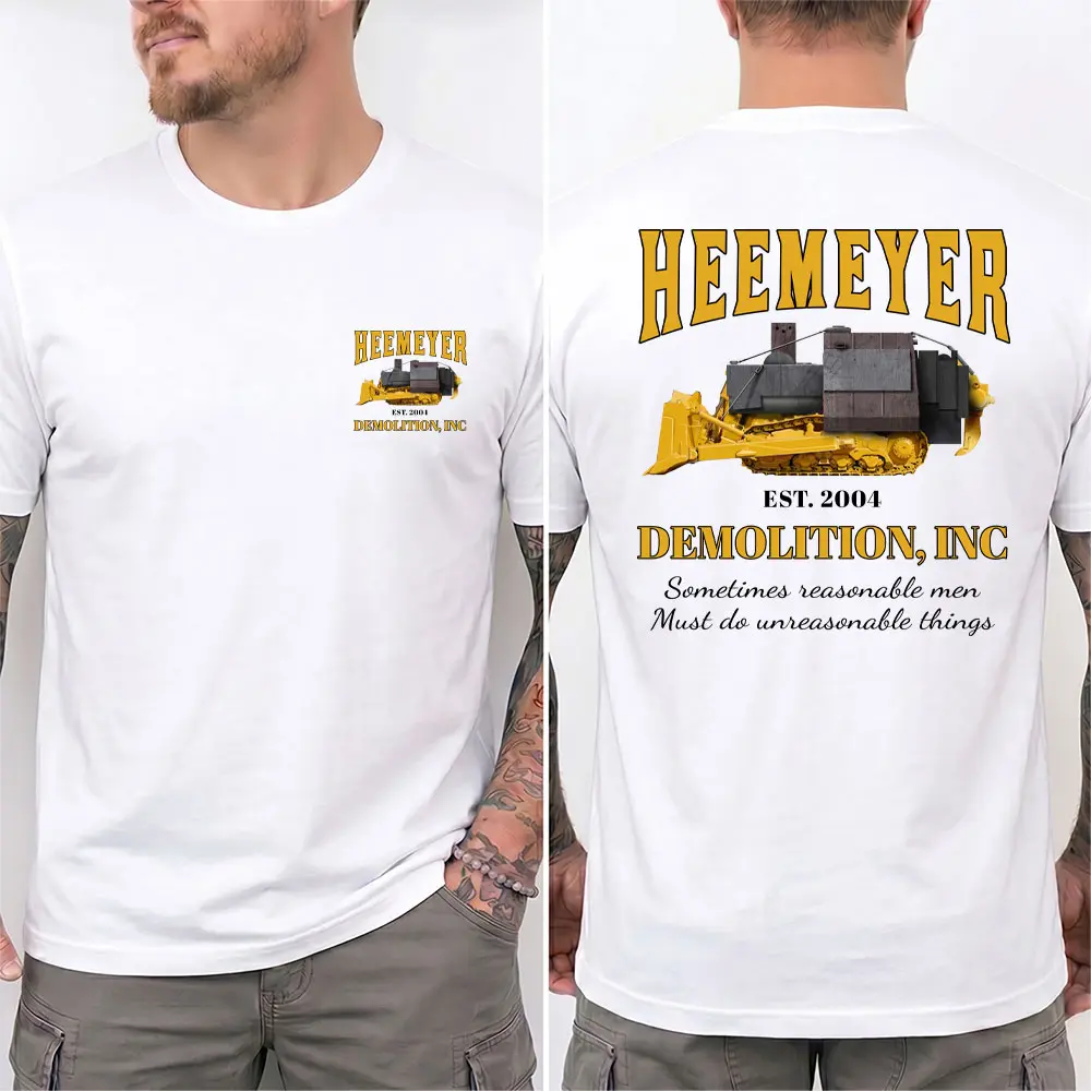 HEEMEYER DEMOLITION INC, T Shirt Unisex Cotton, Komatsu D355A "Killdozer" 2004 shirt