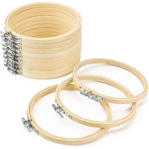 Embroidery Hoop 6 Inch 12 count Embroidery Hoops  Circle Cross Stitch Hoop for Embroidery Art Craft Sewing