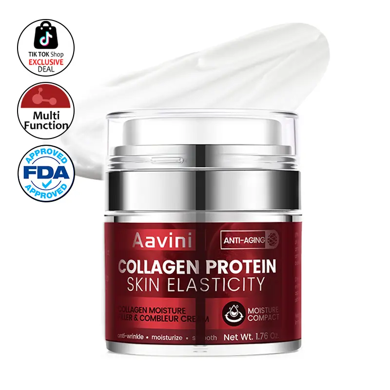 Aavini Collagen, Retinol & Hyaluronic Acid Cream, Instant Face Lift Cream, Anti-Aging,Anti-Wrinkle, Wrinkle-Fighting Face Moisturizer for Face, Neck & Décolleté, Daily Moisturizer Face Cream 1.76 fl. oz. 1