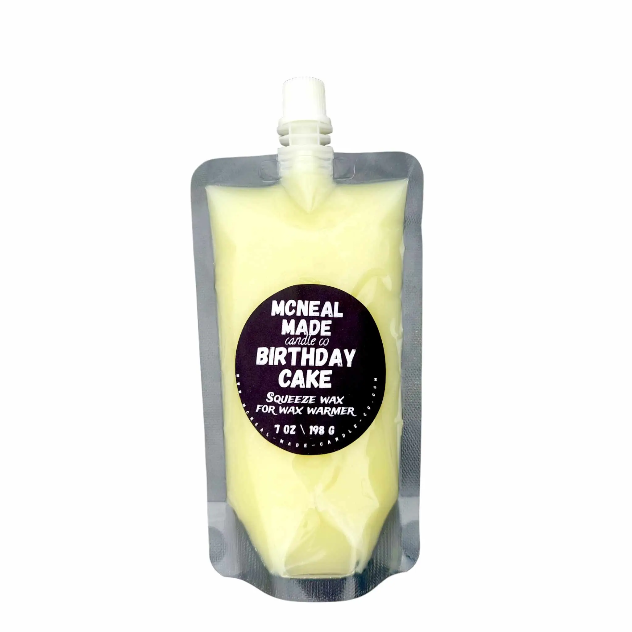 McNeal Made Birthday Cake Squeezable Wax Melts 7oz Handmade Double Fragrance Load Soft Pliable Texture Vanilla & Creamy Notes Aromatherapy Decor Fresh