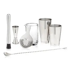 7- Piece Essential High Quality Cocktail Maker Barware Gift Set