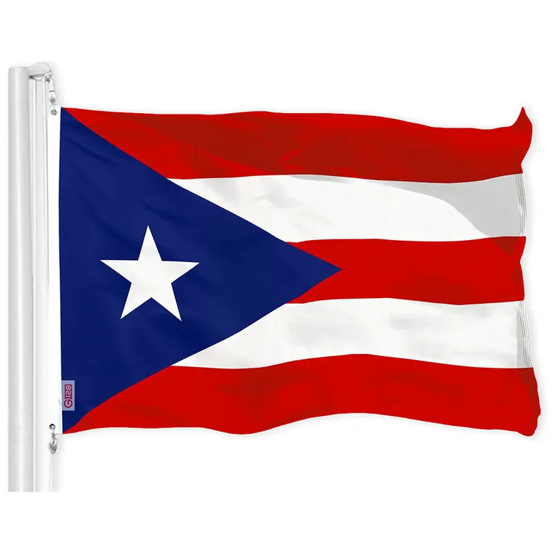 Puerto Rico (Puerto Rican) Flag Banner 150D Printed Polyester 3x5 Ft