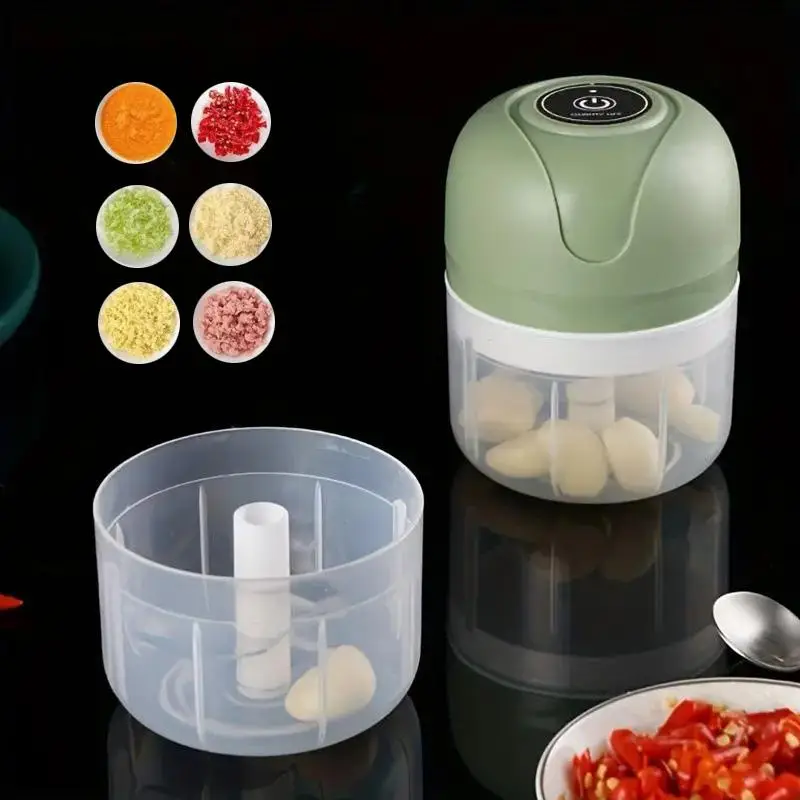 1 Piece Mini Portable Household Electric Blender, Vegetable Chopper Dicer Cutter Dicing Machine, Portable String Vegetable Chopper, Potato Onion Garli