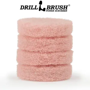 4 Inch Pink Scrubbing Pad Refill