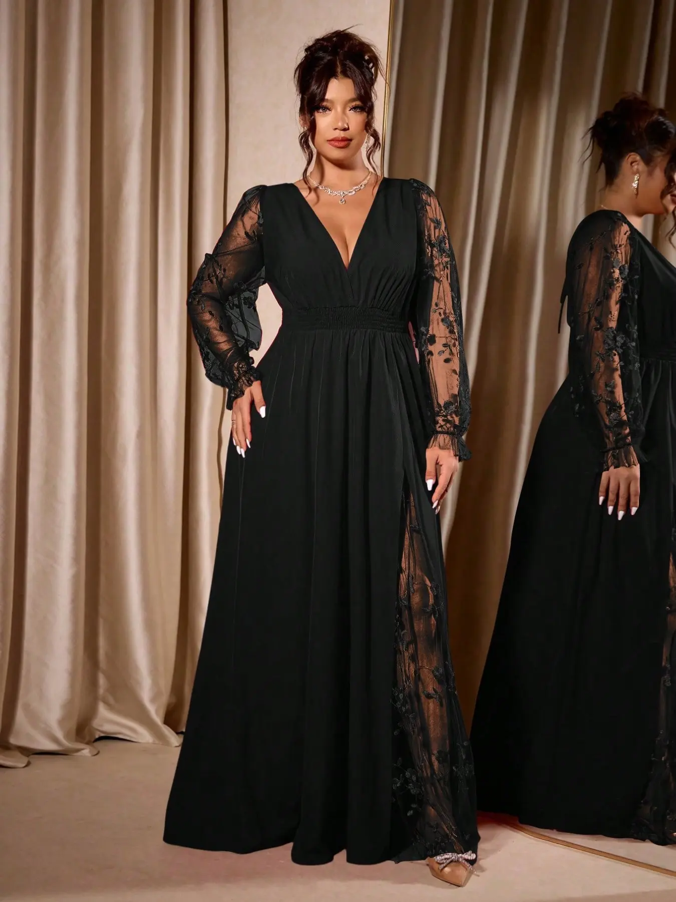 Plus Size Dress, Long Sleeve, Fit, Comfortable & Stylish Women's Clothing,  Womenswear, Perfect for Everyday Wear, Ideal for Casual, Trendy Fashion  Picks - TikTok Shop
