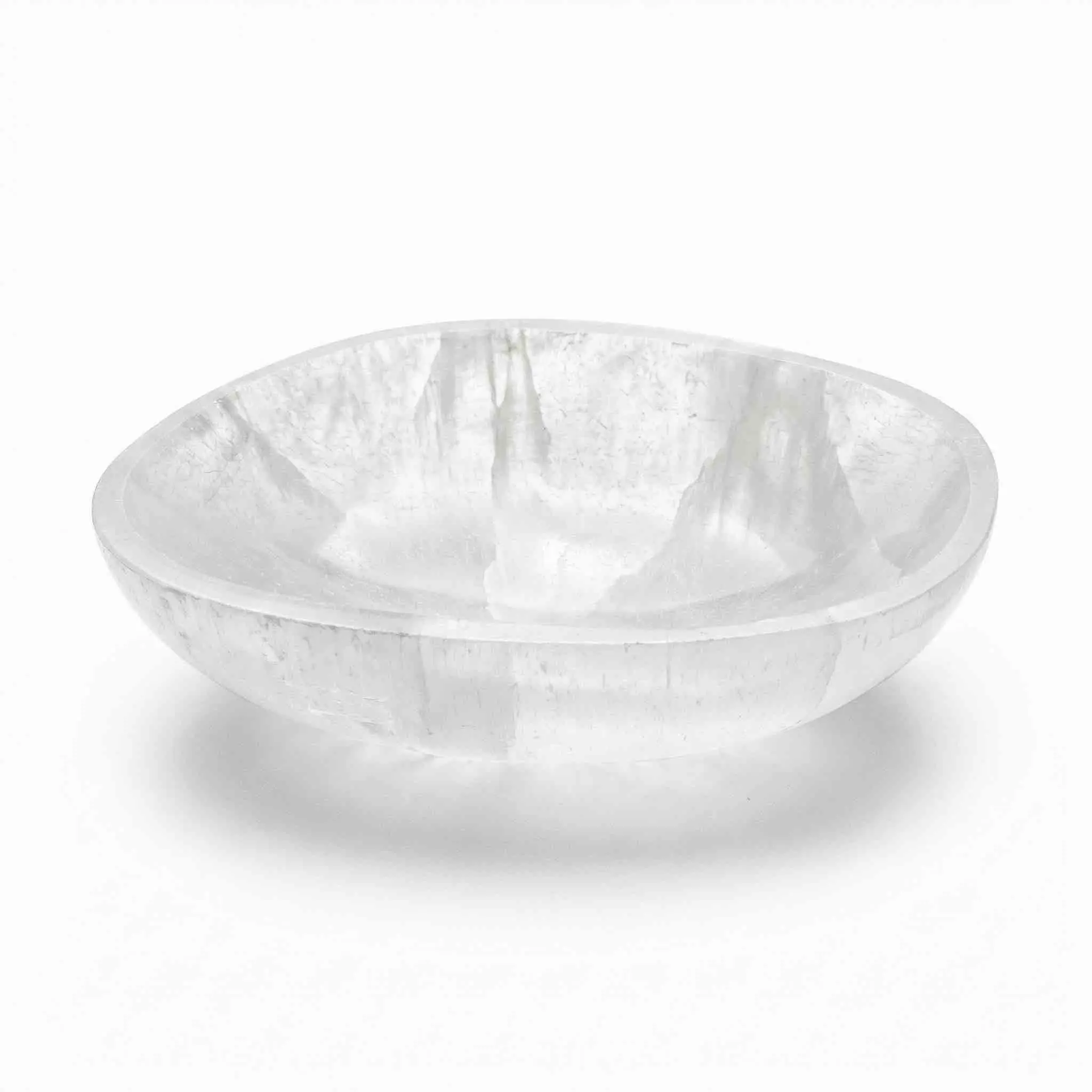 Large Selenite Altar Bowl 7-8 Inch — Crystal Charging &amp; Cleansing Dish