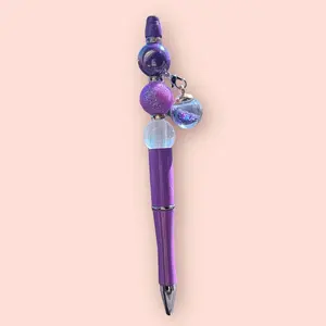 Purple beaded pen