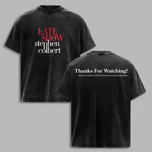 The Late Show with Stephen Colbert Vintage Wash Tee – “The Night The Laughter Died” 2026 Graphic Shirt, thelateshow, stephencolbert, lateshirt, vintagestyle, streetwear, trendingtee, tvshow, popculture