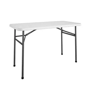 Cosco 6028604 24.05 x 48 in. Casual Rectangular Folding Table, White pack of 2