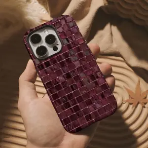Red Agate Square  phone Case Personalized with Name, Durable  phone 12, 13, 14, 15, 16, 17 Pro Max & Mini Case, Unique Artistic Design Gift