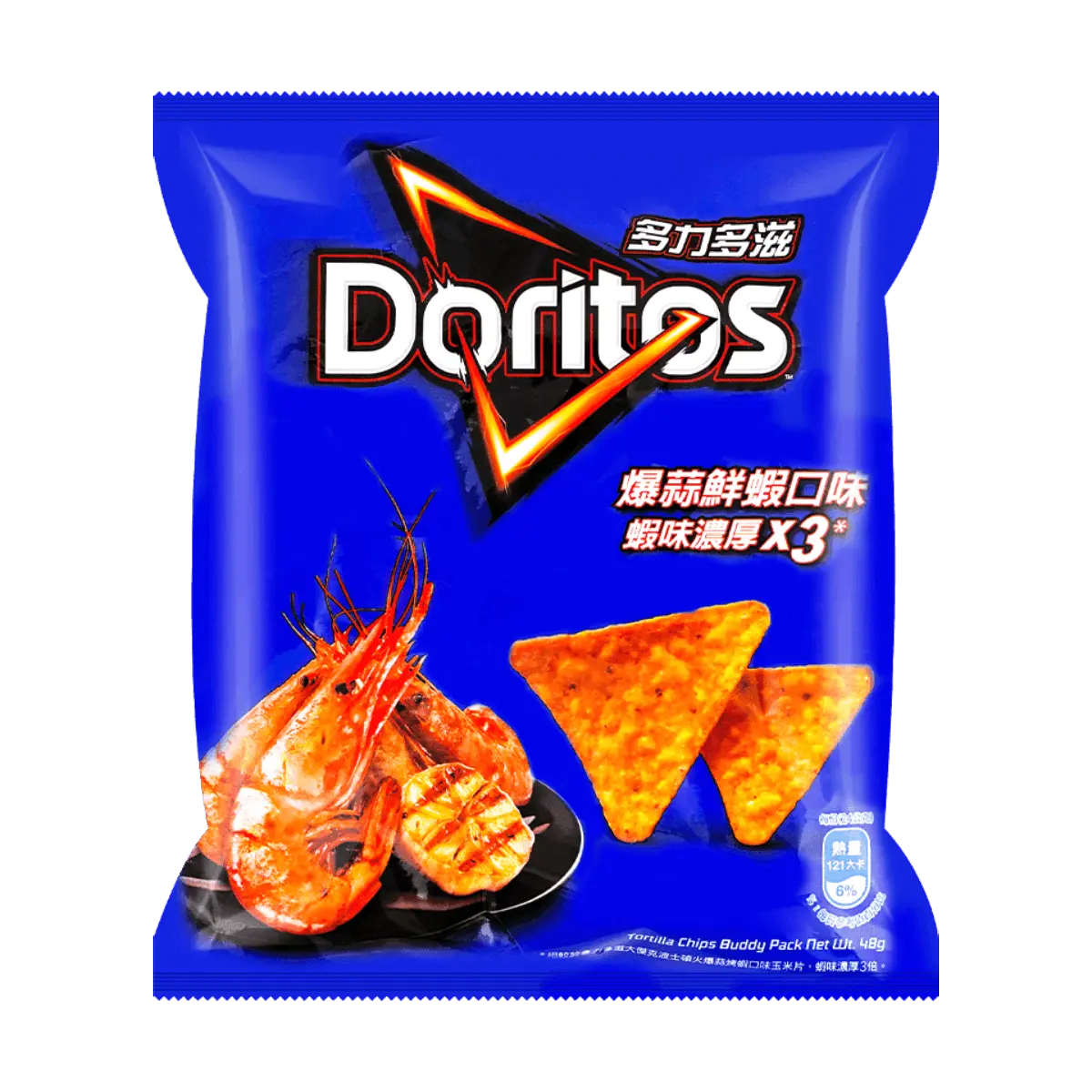 Doritos Taiwan DORITOS Garlic Shrimp Flavor Corn Chips 48g Doritos Taiwan DORITOS Garlic Shrimp Flavor Corn Chips 48g