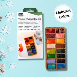 Watercolor Pans - Spring 16 Colors