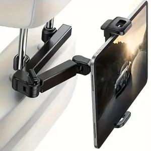 360 Degree Rotating Universal Rear Seat Mounting Bracket, Extendable for Tablets and Smartphones, Compatible with 5 to 11 Inch Gadgets