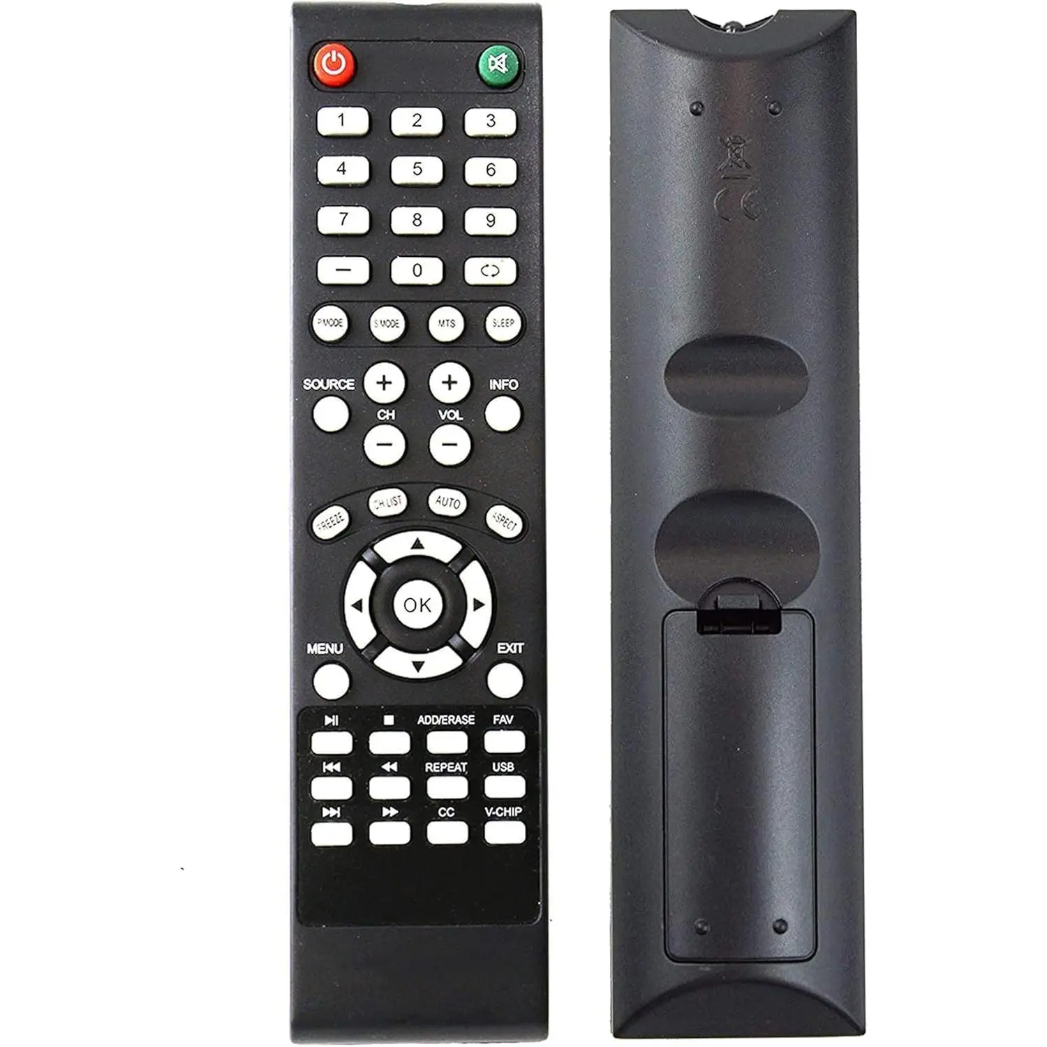 Universal Remote Control Replacement for Element TV - Infrared, Fast Signal, Multi-Model, Compatible with All Element LCD LED TVs, AAA-Powered - Not for Fire & Roku TV