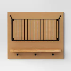 17"x14" Wall Organizer Brown/Black - Threshold