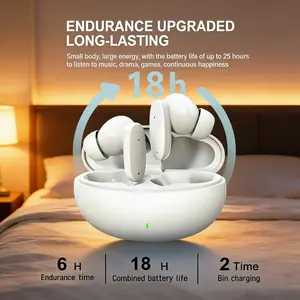 Wireless Earphones, 2026 Model, Long Lasting, Bluetooth-compatible 5.3, for Android and iOS, Christmas Gift, Bass Boost, with Microphone