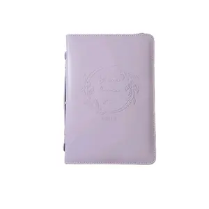 Jesus Loves You Bible Cover Violet XL - Elegant Design for Your Bible