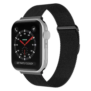 Worryfree Gadgets Stainless Steel Mesh Magnetic Dressy Band, Adjustable Wearable Accessory for 38/40/41mm & 42/44/45mm Smart Watches, Metal Alloy Build with Manufacturer Warranty, Accessories