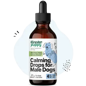 Calming Drops for Dogs - Liquid Ashwagandha Root & Passion Flower Extract for Composure - Relaxation & Mood Support Supplement for Dogs of All Breeds & Sizes - 4 oz