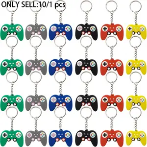 Game Controller Keychain Party Favors, Birthday Decoration Hanging Ornament, Boy Girl Memorial Gift Bag Fillers, 6 Colors Available, Cool Keychains, Keychain For Bags, Keychain Set